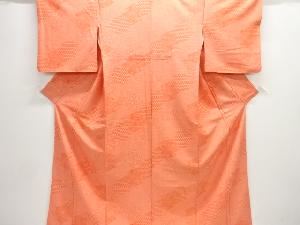 松皮菱に花古典柄江戸小紋着物